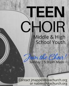 5:30pm Mass Teen Choir