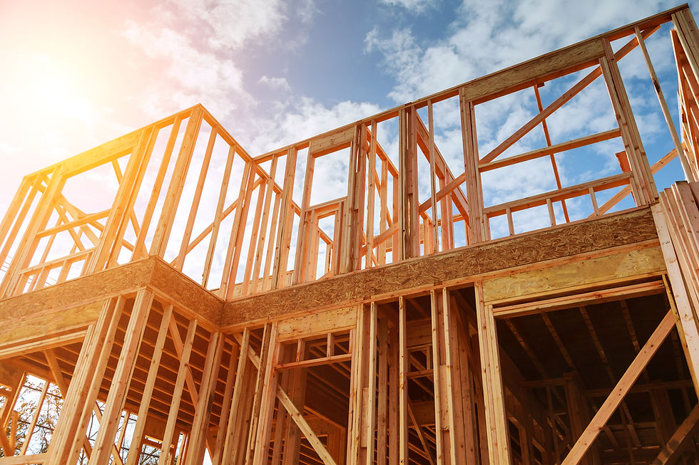 House being framed
