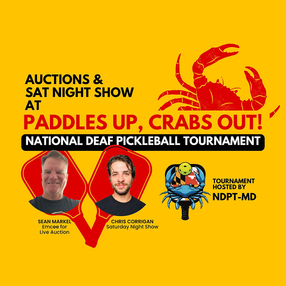 Auctions & Sat Night Show at National Deaf Pickleball Tournament