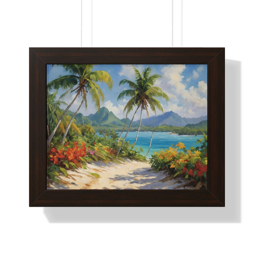 Tropical Landscape - Framed Horizontal Print | ViRei Studio