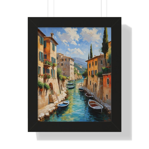 Italy landscape - Framed Vertical Print | ViRei Studio