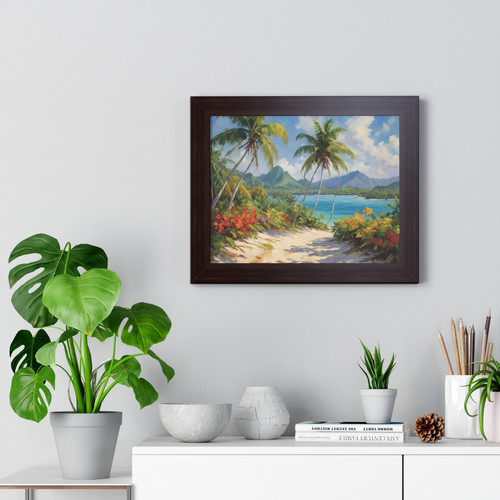 Tropical Landscape - Framed Horizontal Print | ViRei Studio