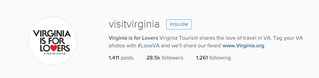 Virginia is for Lovers Instagram