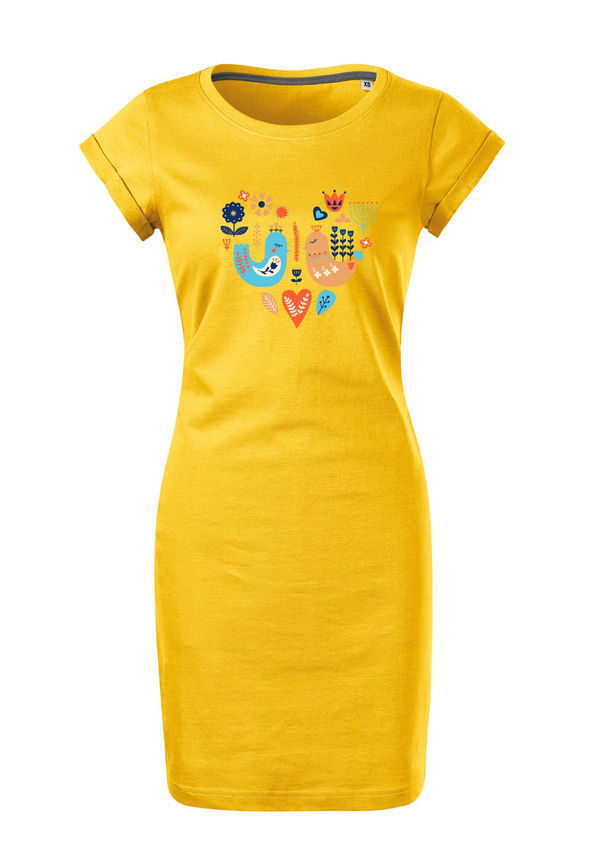 BloomPress - Dámske bavlnené šaty Srdce tradície - príbeh ktorý nosíš
