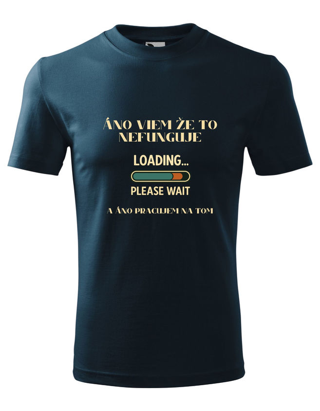 Bloompress - Pánske/Unisex tričko IT - áno viem