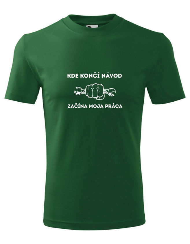 Bloompress - Pánske/Unisex tričko Mechanik - kde končí návod