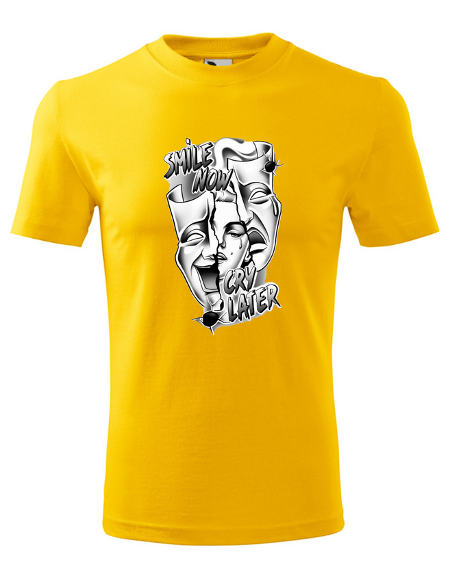 BloomPress - Pánske / Unisex tričko - Smile now cry later