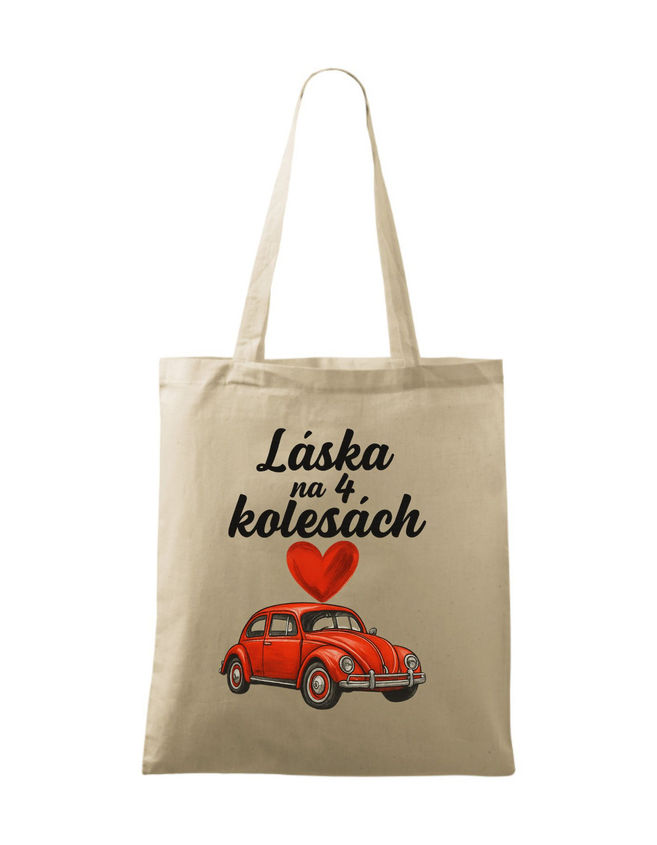 Blompress - Nákupná taška Láska na 4 kolesách