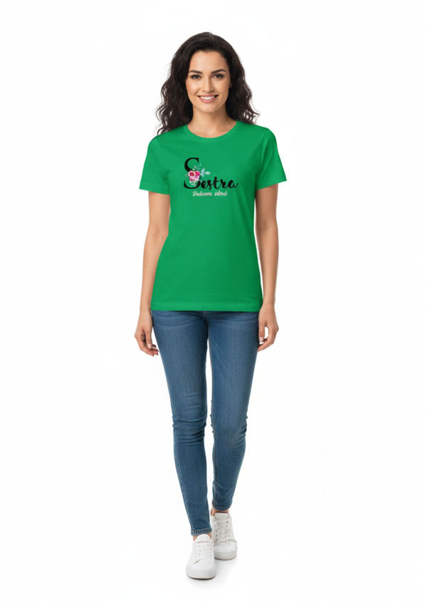 BloomPress - Dámske tričko - Sestra - srdcom silná