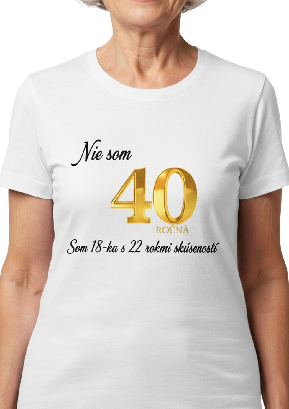 BloomPress - Dámske tričko - Nie som 40 ročná