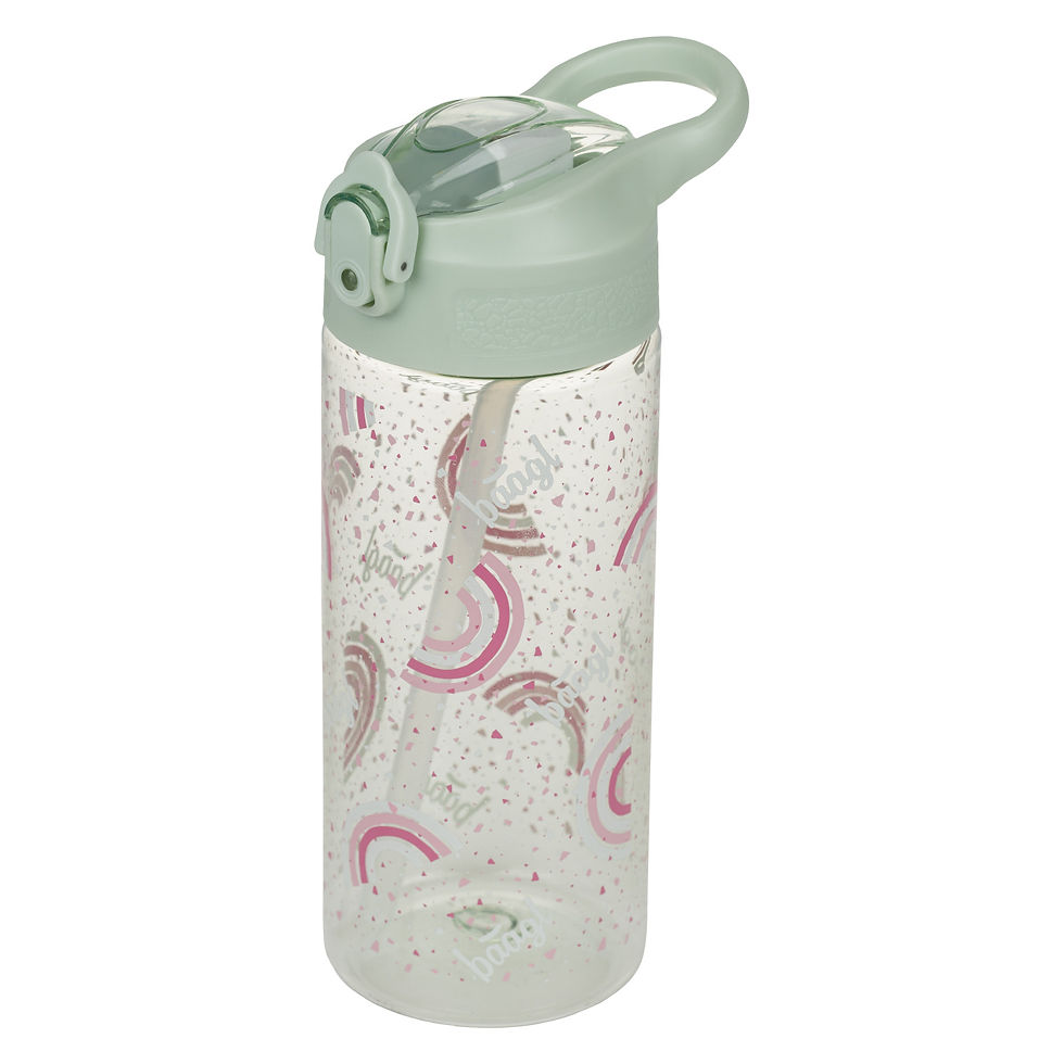 Bloompress - Tritanová fľaša na nápoje so slamkou - Dúha
