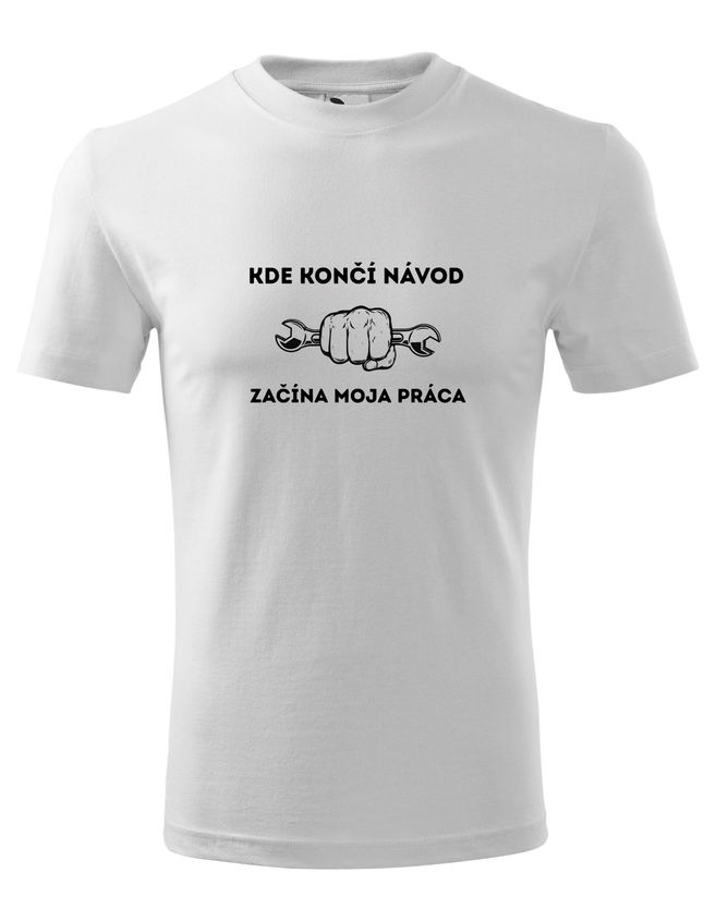 Bloompress - Pánske/Unisex tričko Mechanik - kde končí návod