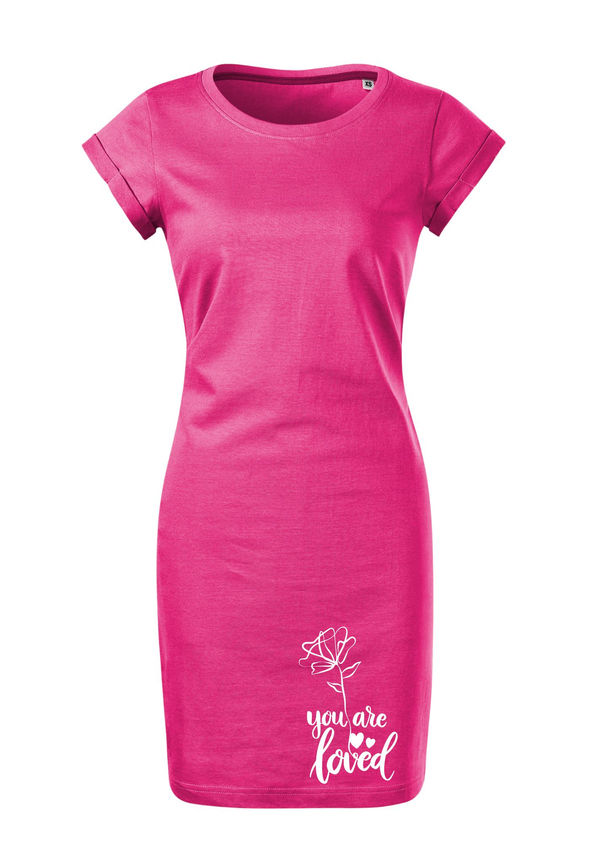 BloomPress - Dámske bavlnené šaty You are loved - ktoré si nesieš so sebou