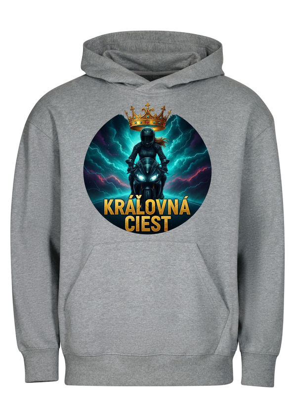 BloomPress - Mikina Chill unisex - Kráľovná ciest