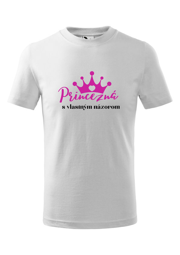 Bloompress - Detské tričko - Princezná s vlastným názorom