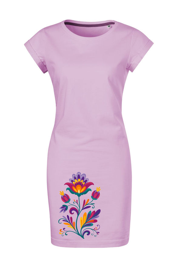 BloomPress - Dámske bavlnené šaty Kvet vášne - ktorý rozprávajú príbeh