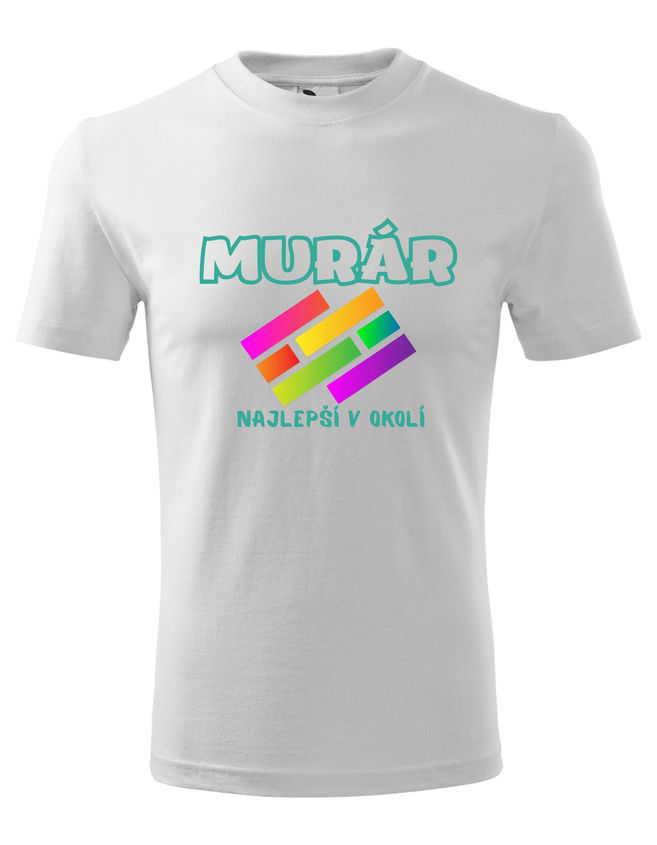 Bloompress - Pánske/Unisex tričko Murár - najlepší v okolí