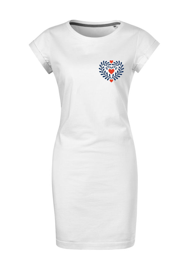 BloomPress - Dámske bavlnené šaty Láska na krídlach - ženy ktoré milujú jemné detaily