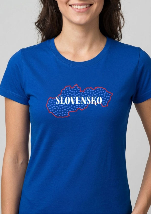 BloomPress - Dámske tričko Slovensko - hrdosť, ktorú nosíš každý deň