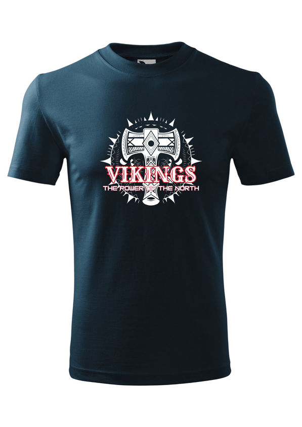 BloomPress - Pánske/Unisex tričko Vikings - the power of the north