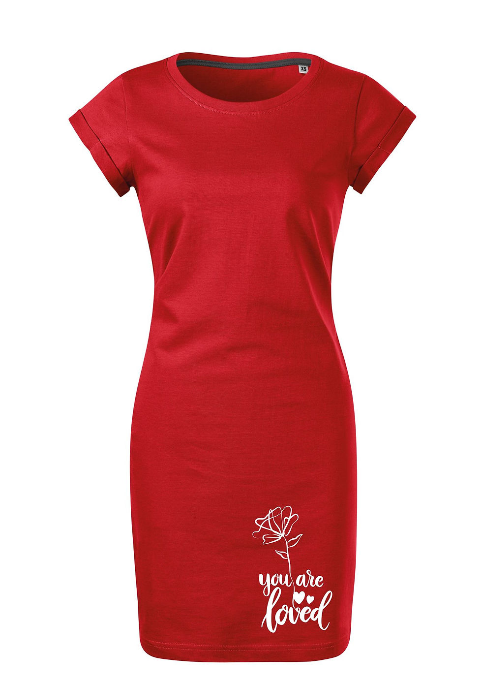 BloomPress - Dámske bavlnené šaty You are loved - ktoré si nesieš so sebou