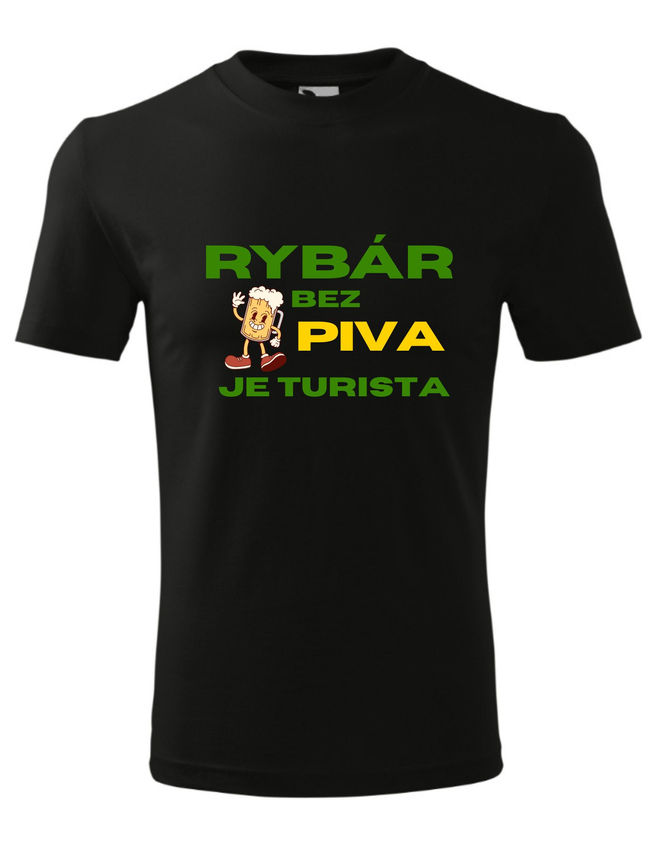 Bloompress - Pánske/Unisex tričko Rybár bez piva