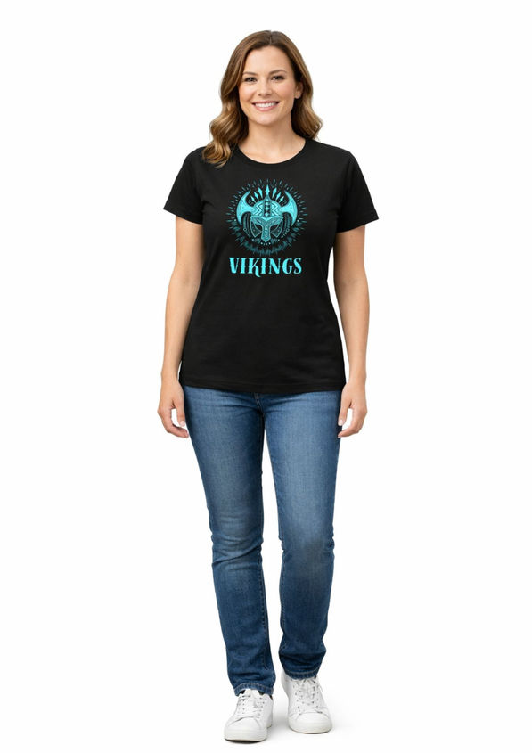 BloomPress - Dámske tričko Vikings - symbol sily, odvahy a nezávislosti