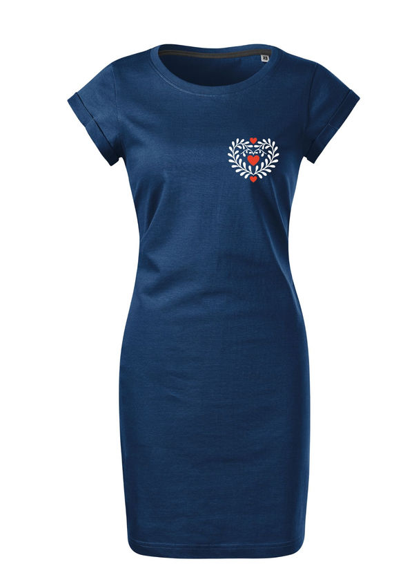BloomPress - Dámske bavlnené šaty Láska na krídlach - ženy ktoré milujú jemné detaily
