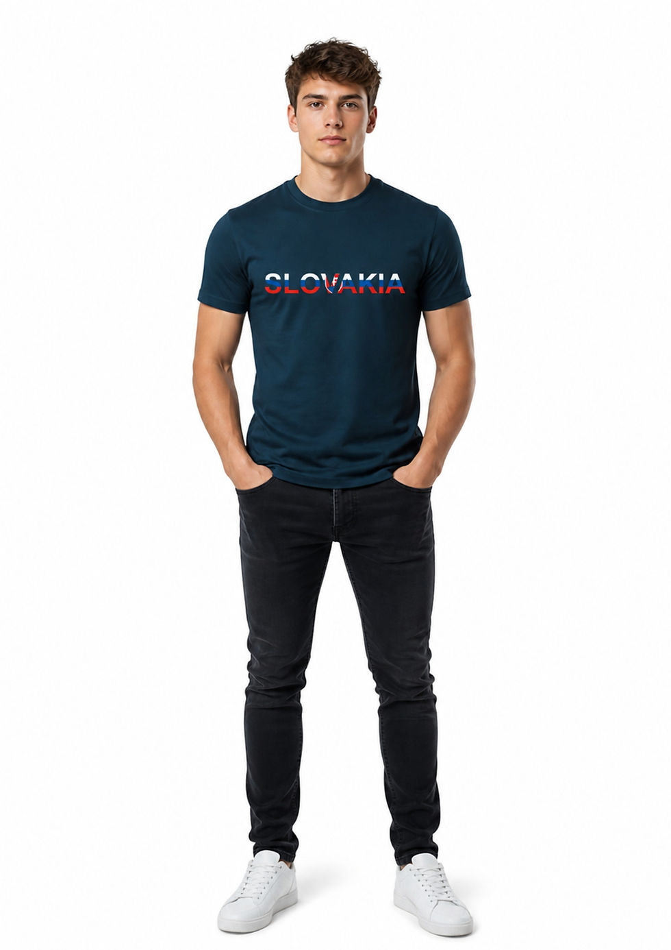 BloomPress - Pánske/Unisex tričko Slovakia - keď hrá Slovensko