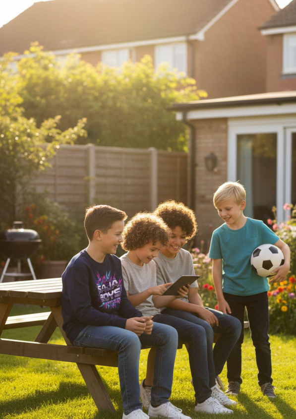 BloomPress - Detská mikina Essential - Saja boys color