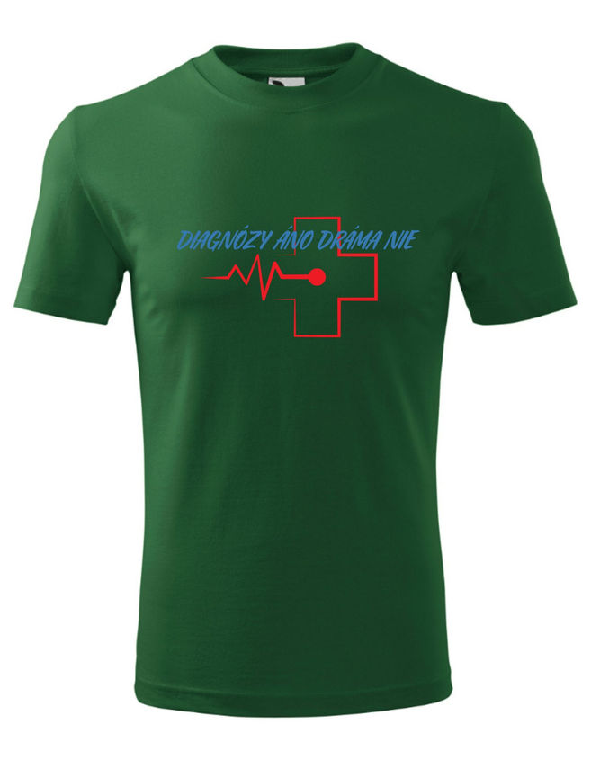 Bloompress - Pánske/Unisex tričko Diagnózy áno dráma nie
