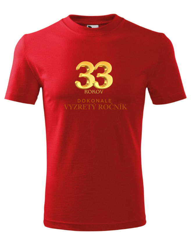 Bloompress - Pánske/Unisex tričko 33 Dokonalý ročník