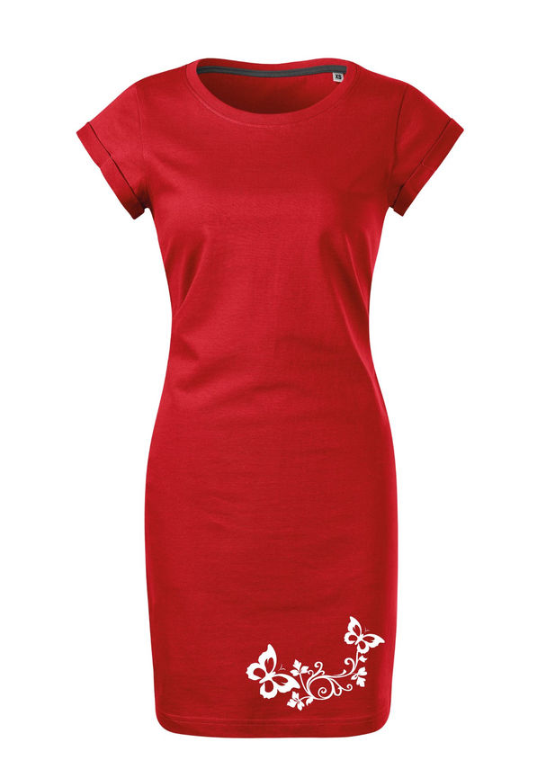 BloomPress - Dámske bavlnené šaty Harmónia kvetu - keď jemnosť nájde rovnováhu