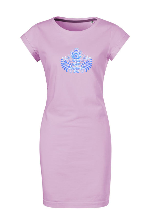 BloomPress - Dámske bavlnené šaty Kvetinová elegancia - rozkvitá s tebou