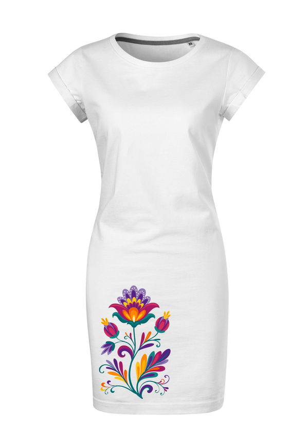 BloomPress - Dámske bavlnené šaty Kvet vášne - ktorý rozprávajú príbeh