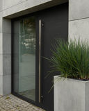 black front door