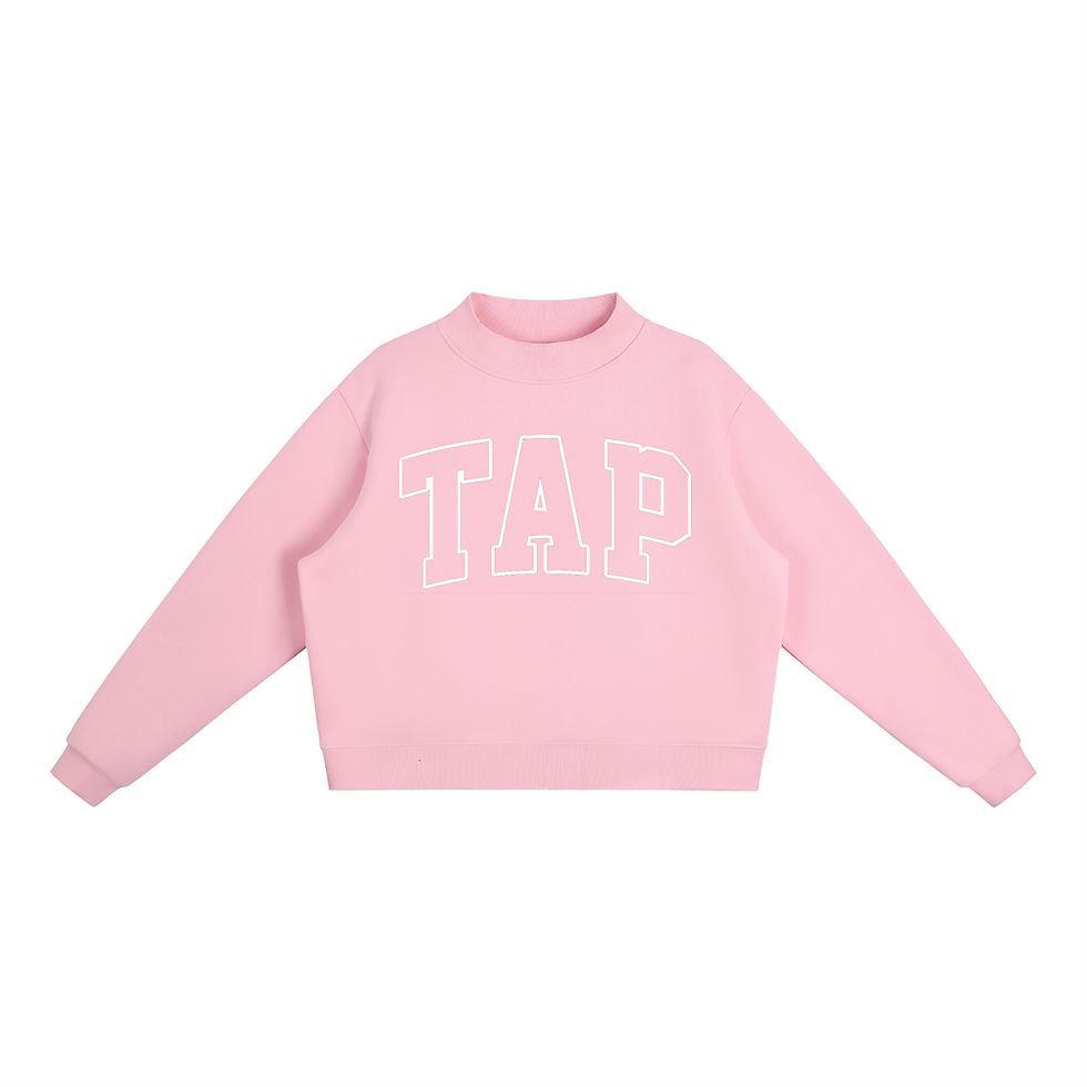 Thumbnail: Essential Fleece Mock-Neck Crew Sweatshirt