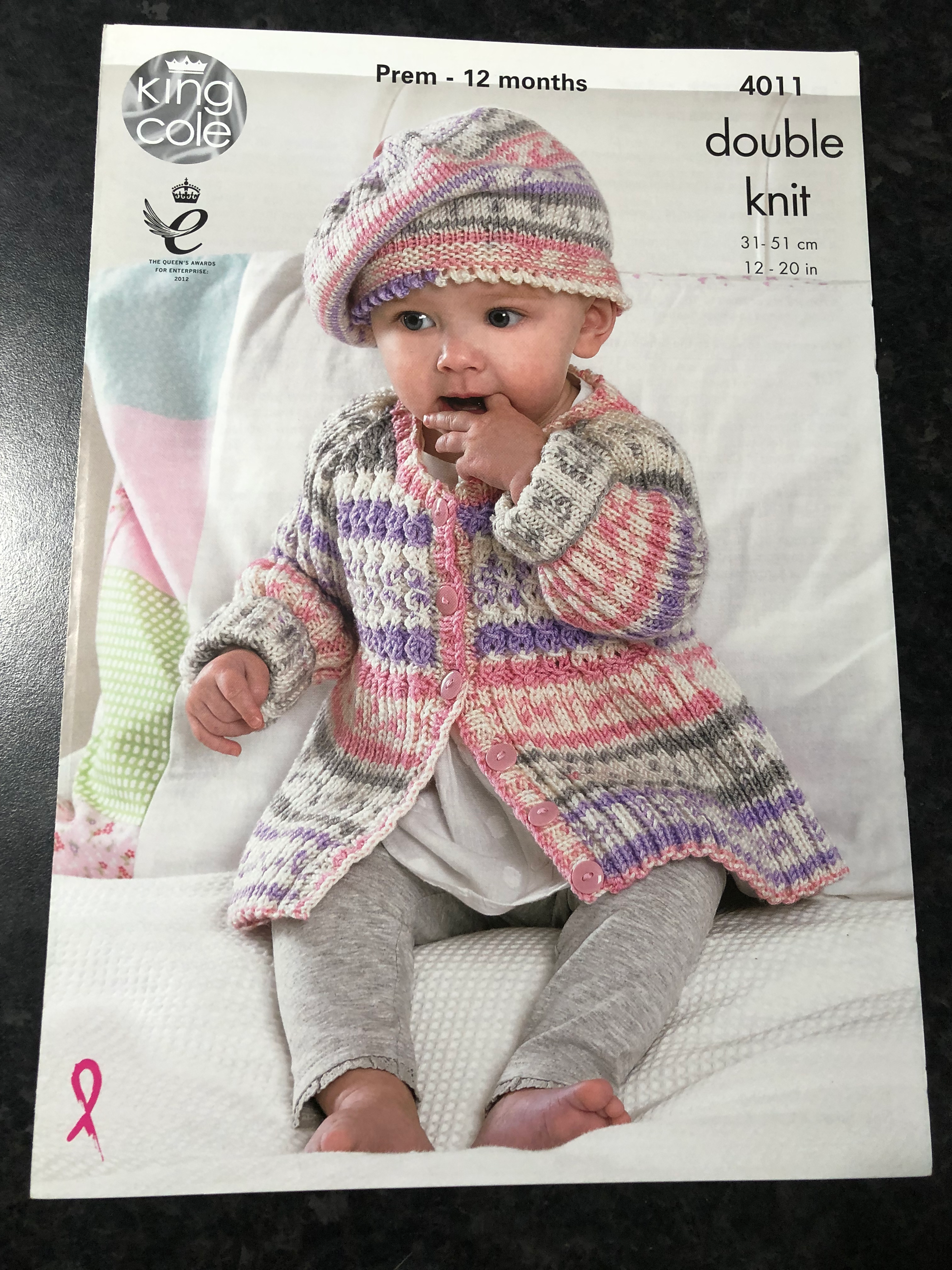King Cole knitting pattern 4011 babies  top,cardigans, leggings