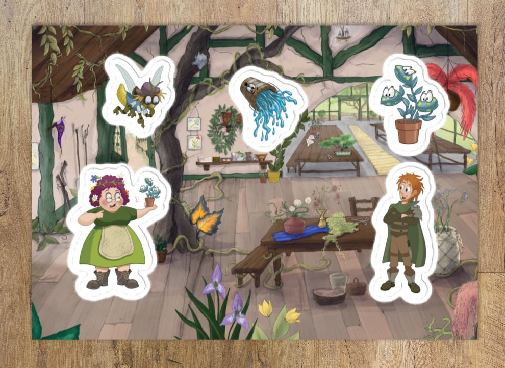 Mrs. Ryegrass Sticker Sheet