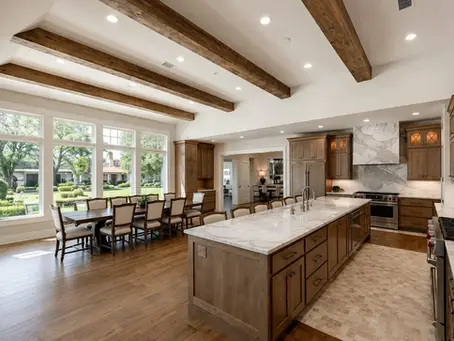 Whole-home remodel featuring an open kitchen and dining area in Cordillera Ranch, TX