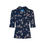 Thumbnail: 40s Inspired Blouse | Navy Printed Blouse | Retro Shirt | Reproduction Clothing