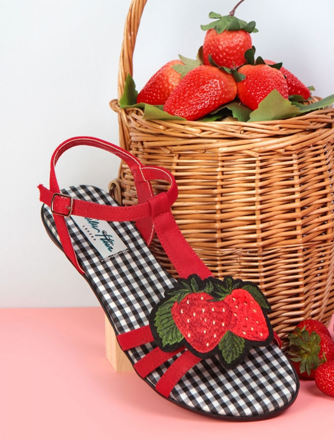 Thumbnail: Cute Retro Strawberry Sandals