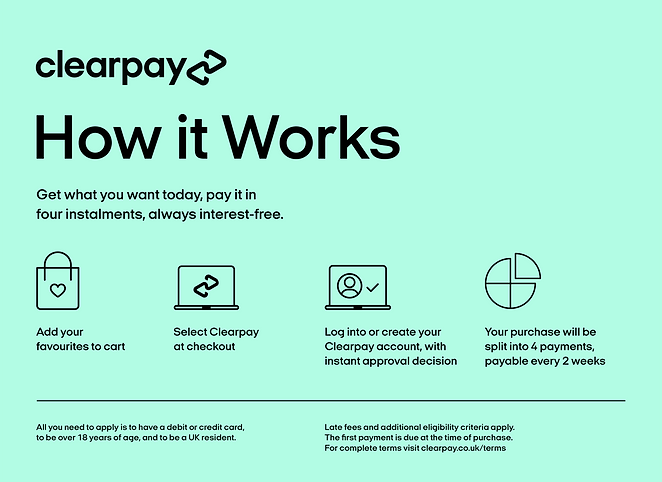 Pay with Clearpay | Flexible Payments at My Vintage