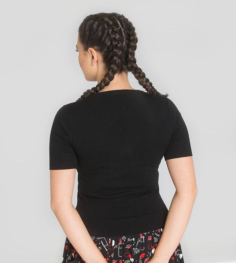 Thumbnail: Cute Retro Bisous Knit Top