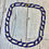 Thumbnail: 1980s Vintage Blue & Gold Chunky Chain Necklace