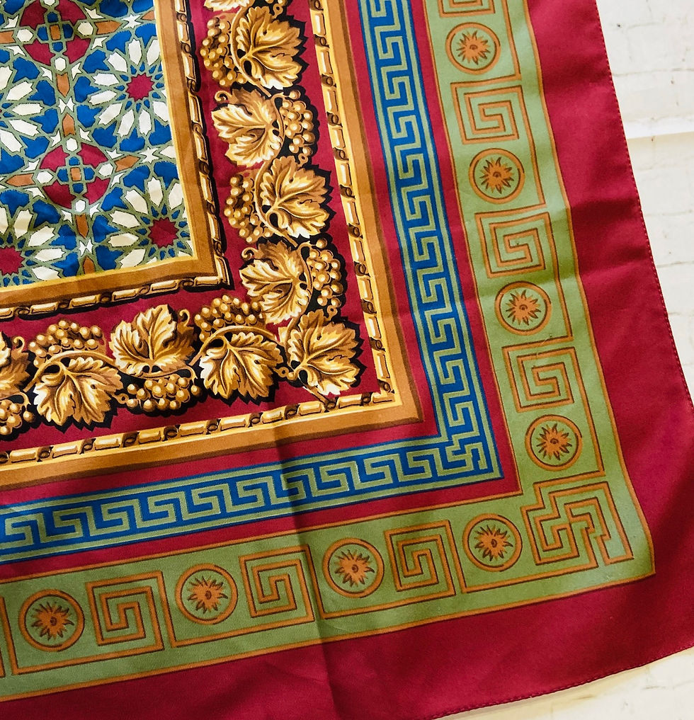 Thumbnail: Vintage Emmanuel Laurent French Wine Scarf