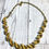 Thumbnail: 1950s Vintage Gold & Pearl Swathe Necklace