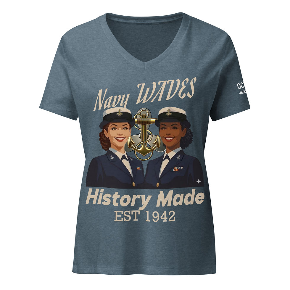 Thumbnail: WAVES 2026 Reunion Fundraiser Women's V-Neck