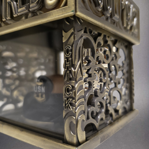 Thumbnail: 3" Metal Bucket Hatbox