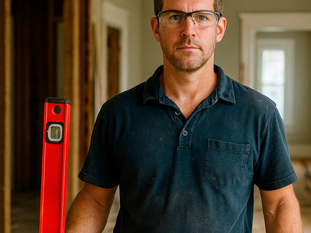 Fix Rabbit handyman working on home repair project — using tools to complete detailed maintenance work in Denver Metro Area.
